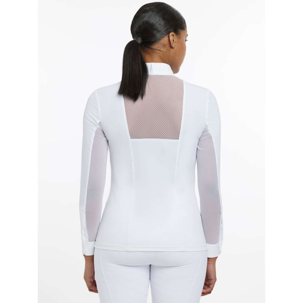 LeMieux Camiseta de Competición Camille Mangas Largas Blanco