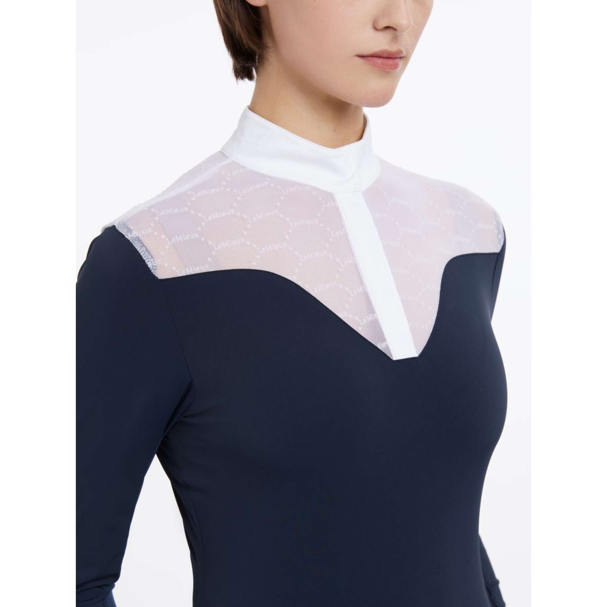 LeMieux Camiseta de Competición Emily Mangas Largas Navy