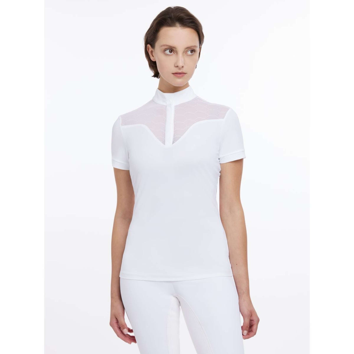 LeMieux Camiseta de Competición Emily Blanco