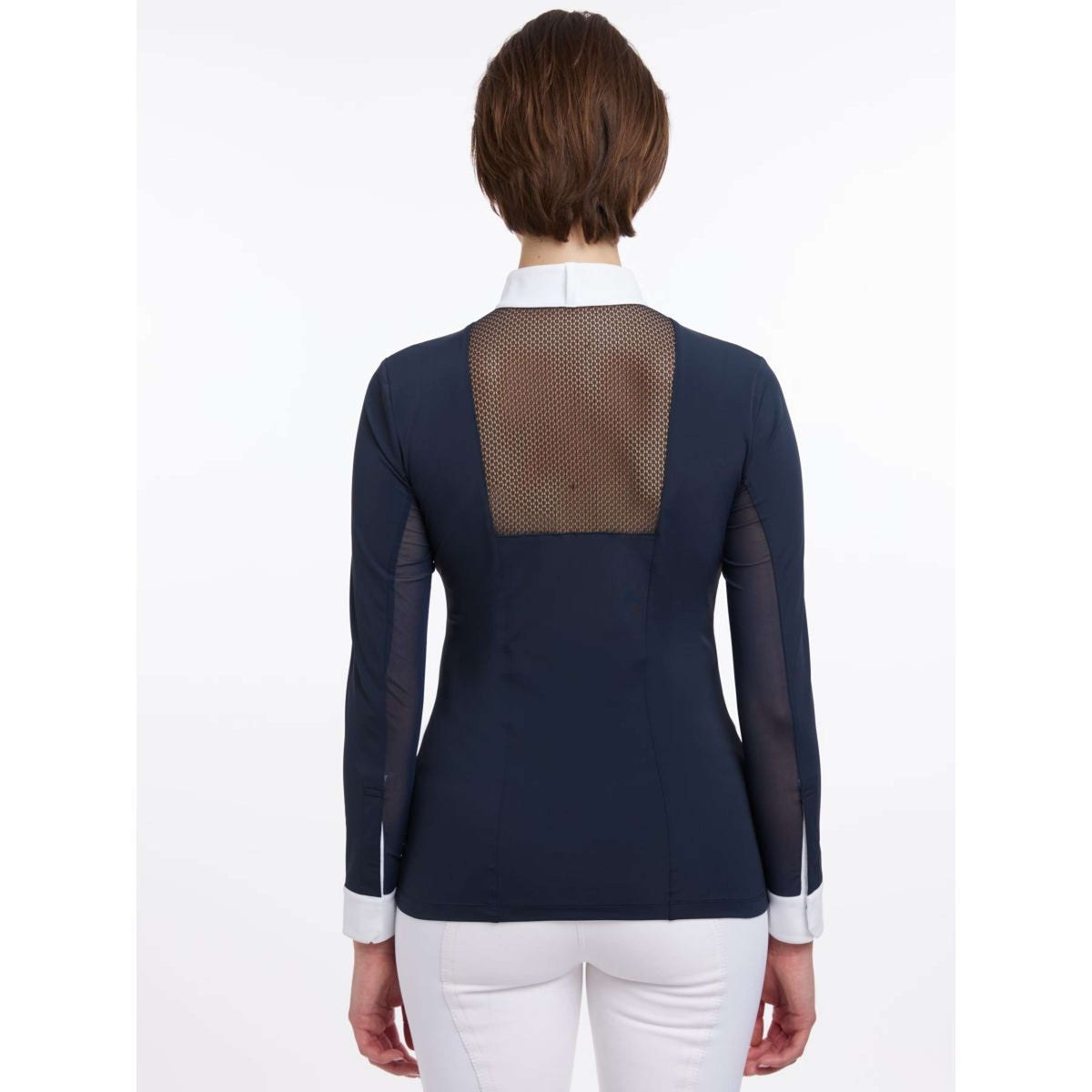LeMieux Camiseta de Competición Camille Mangas Largas Navy