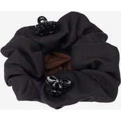 LeMieux Red para el Cabello Scrunchie Negro/Marrón