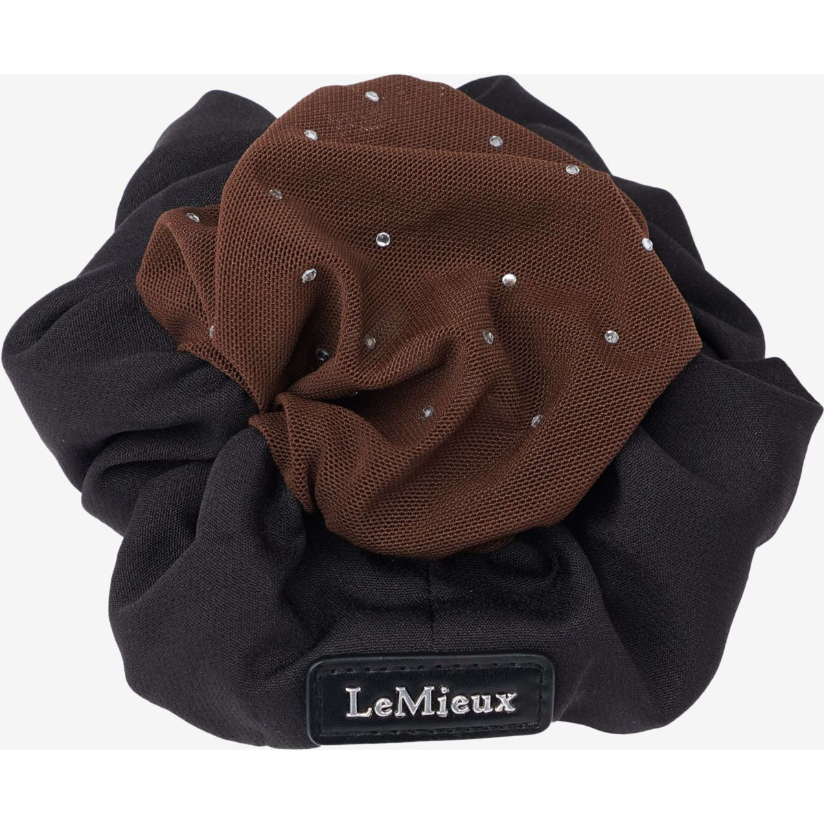 LeMieux Red para el Cabello Scrunchie Negro/Marrón