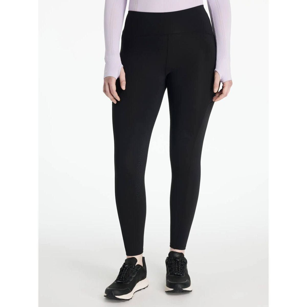 LeMieux Legging de Equitación Natalie Full Grip Negro