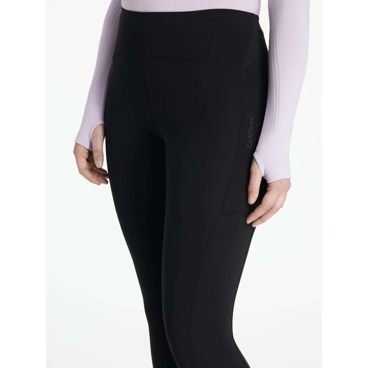 LeMieux Legging de Equitación Natalie Full Grip Negro