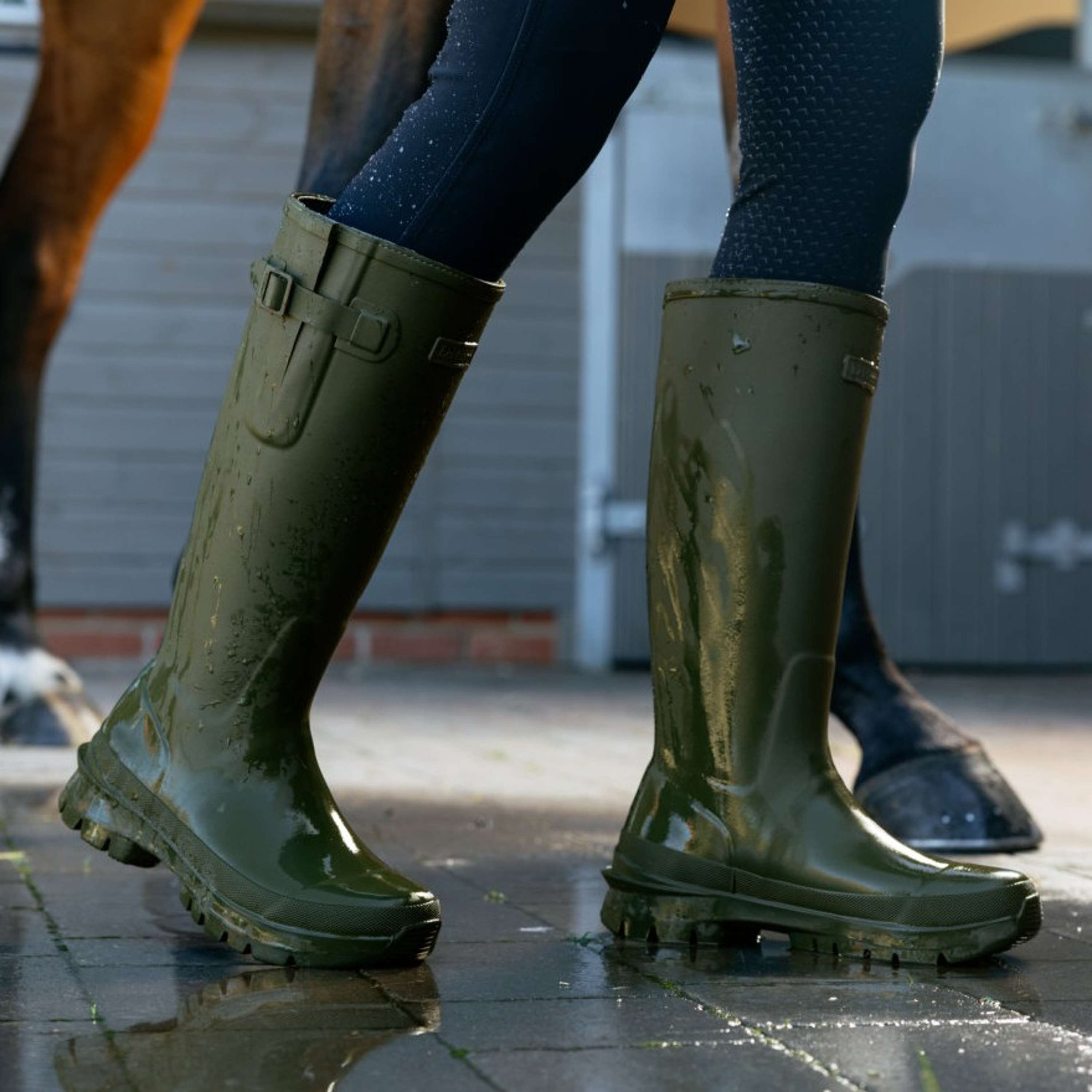 LeMieux Botas de lluvia Bramshaw Wellington Olive