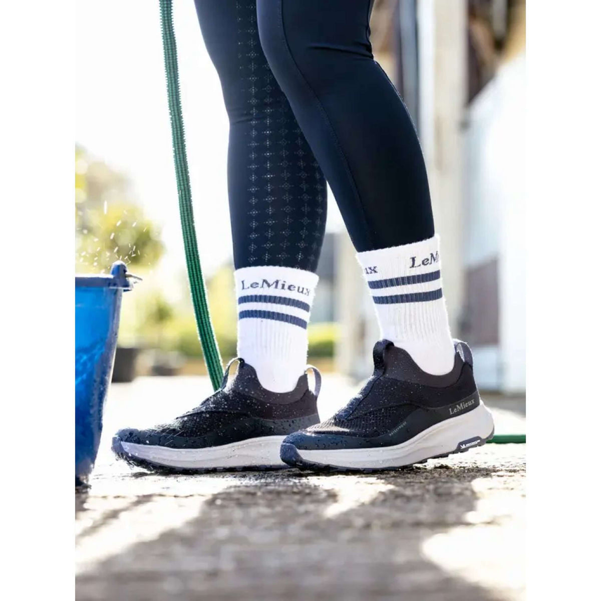 LeMieux Zapatillas Kanta Slip On Waterproof Navy
