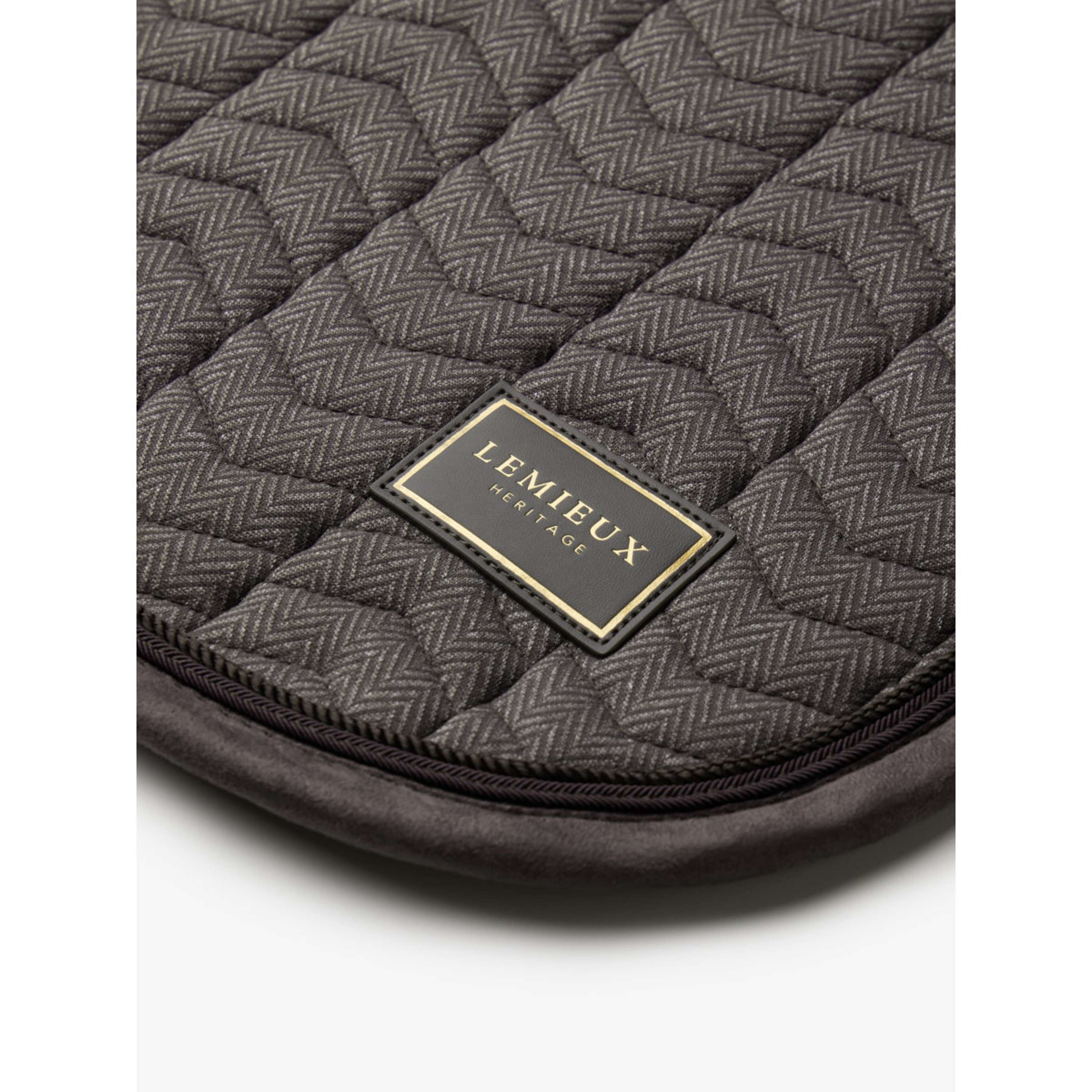 LeMieux Mantilla Heritage Herringbone Square Doma Clásica Cocoa