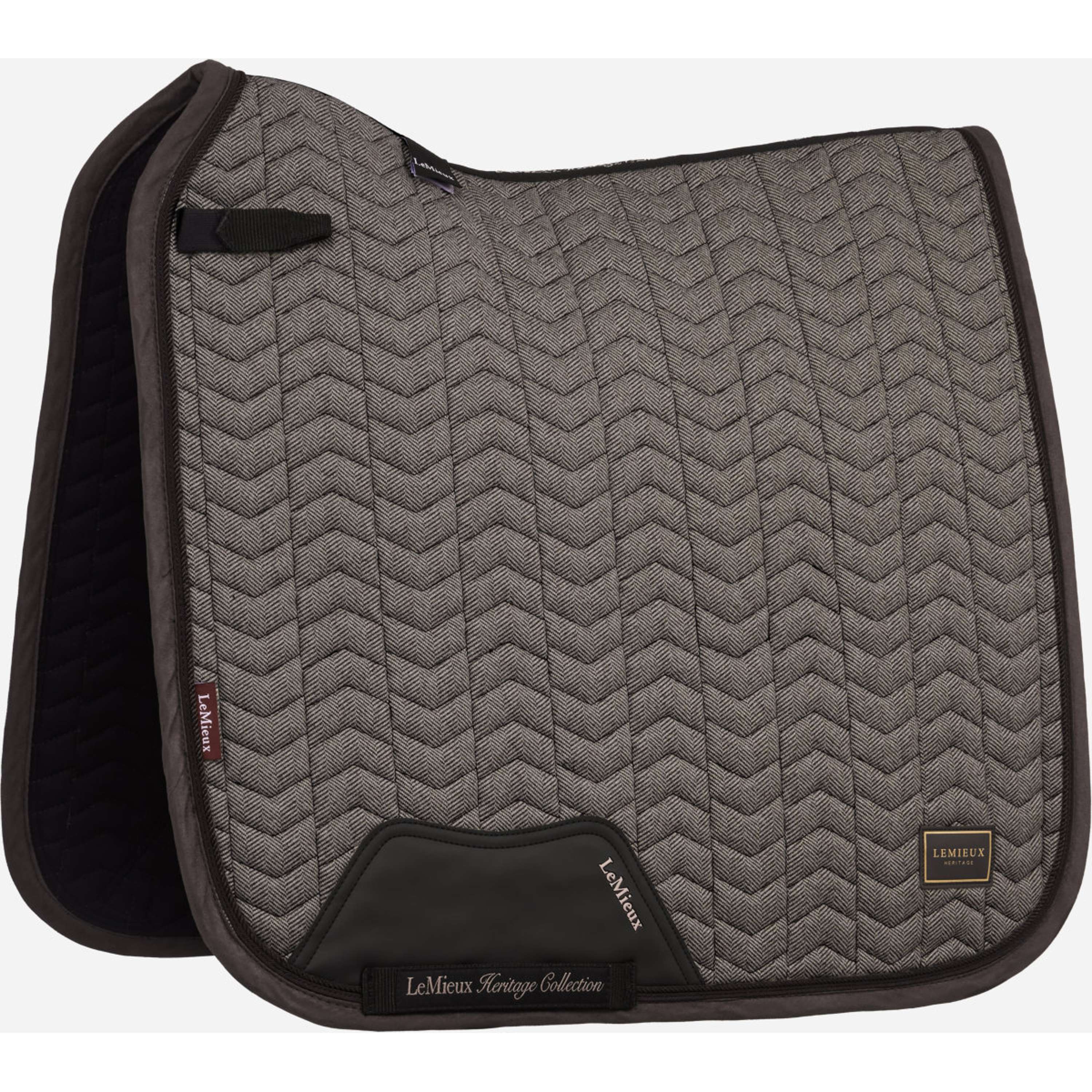 LeMieux Mantilla Heritage Herringbone Square Doma Clásica Cocoa