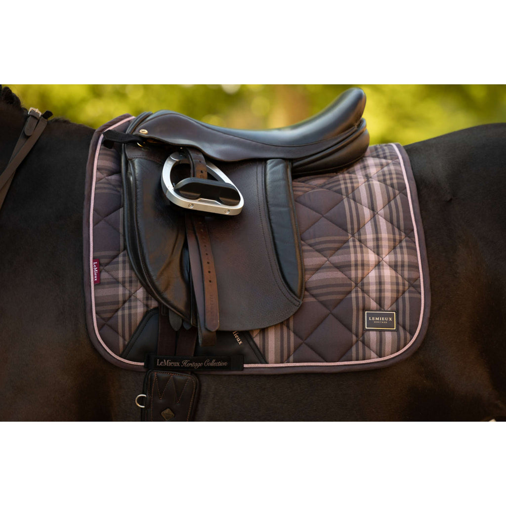 LeMieux Mantilla Heritage Check Square Doma Clásica Cocoa