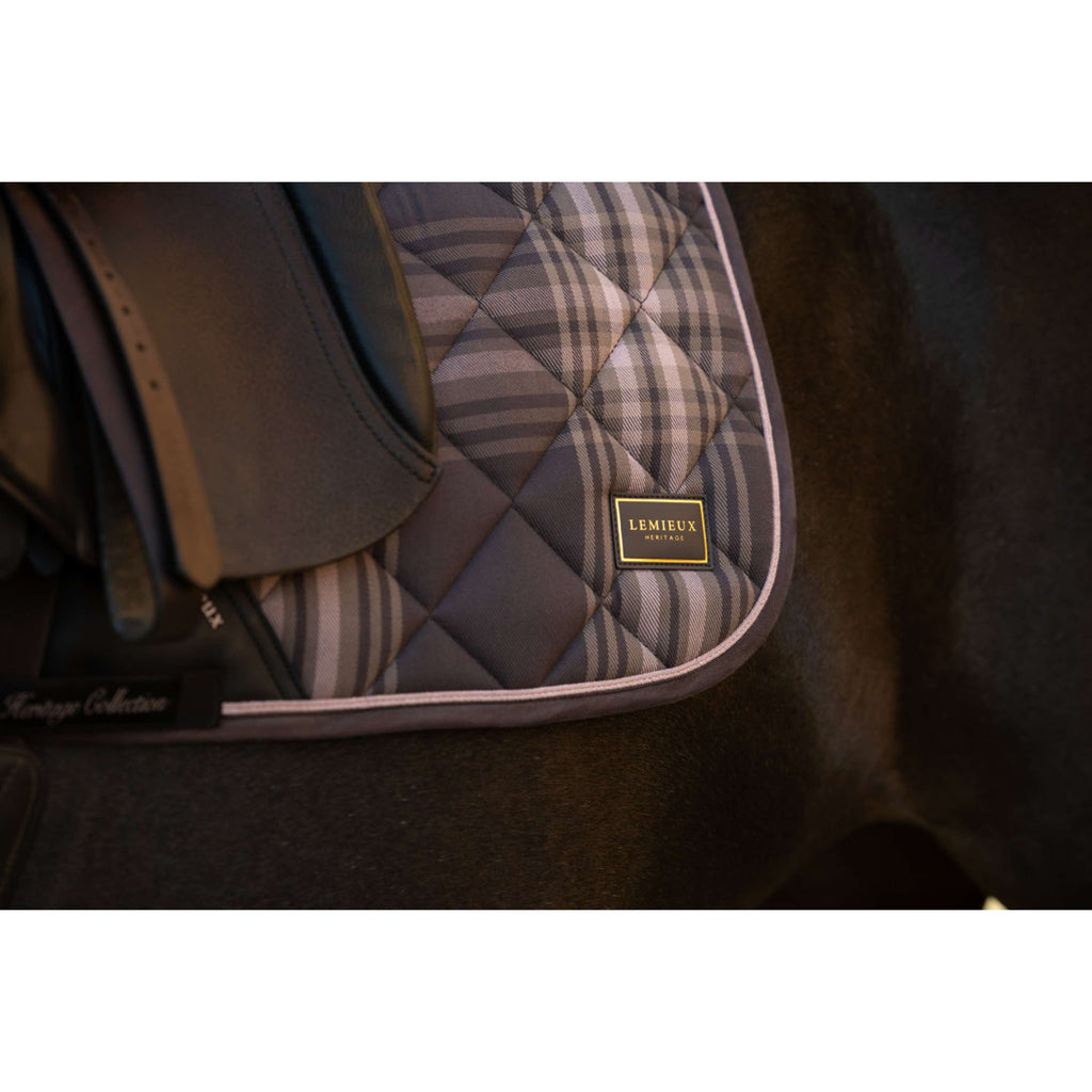 LeMieux Mantilla Heritage Check Square Doma Clásica Cocoa