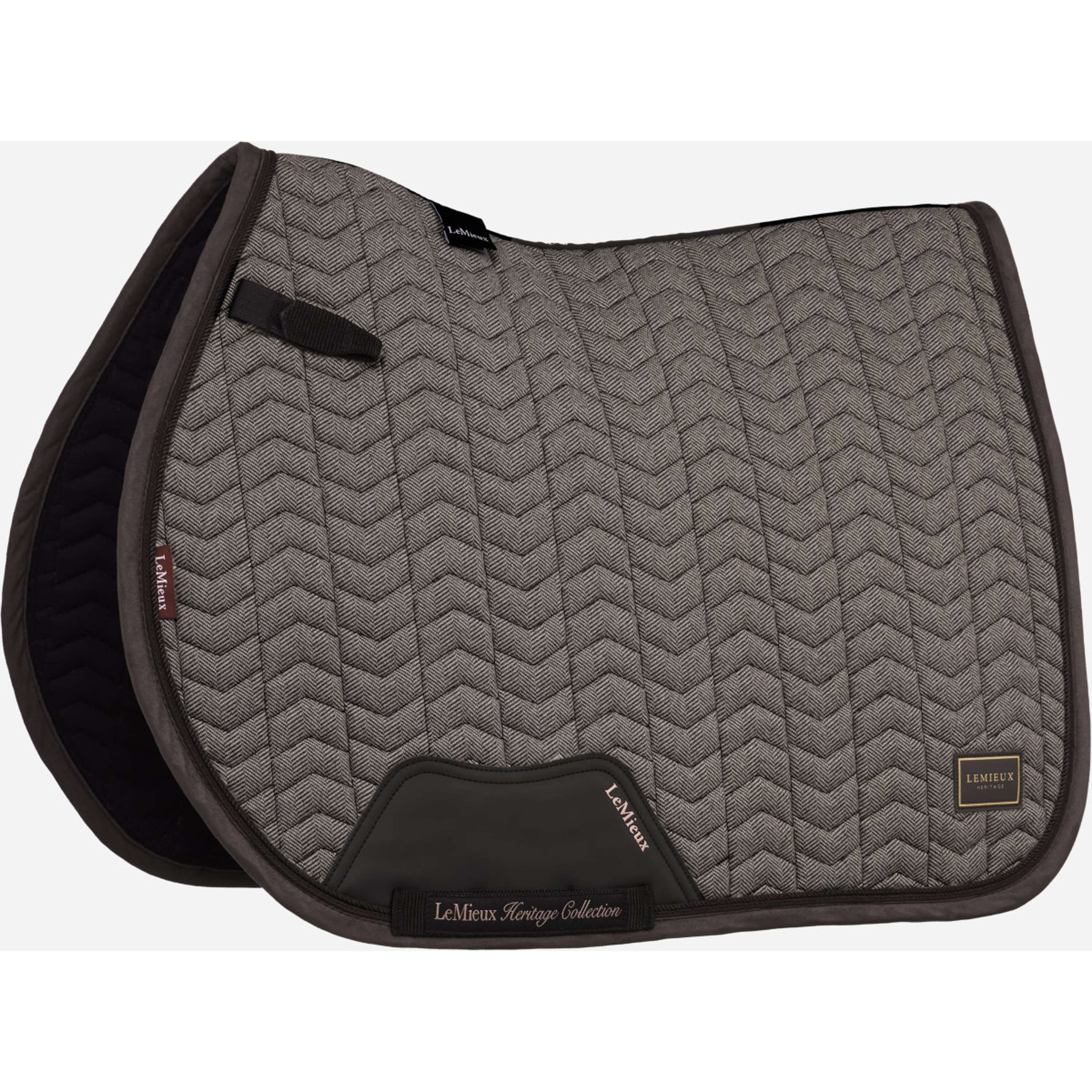 LeMieux Mantilla Heritage Herringbone Square Saltando Cocoa