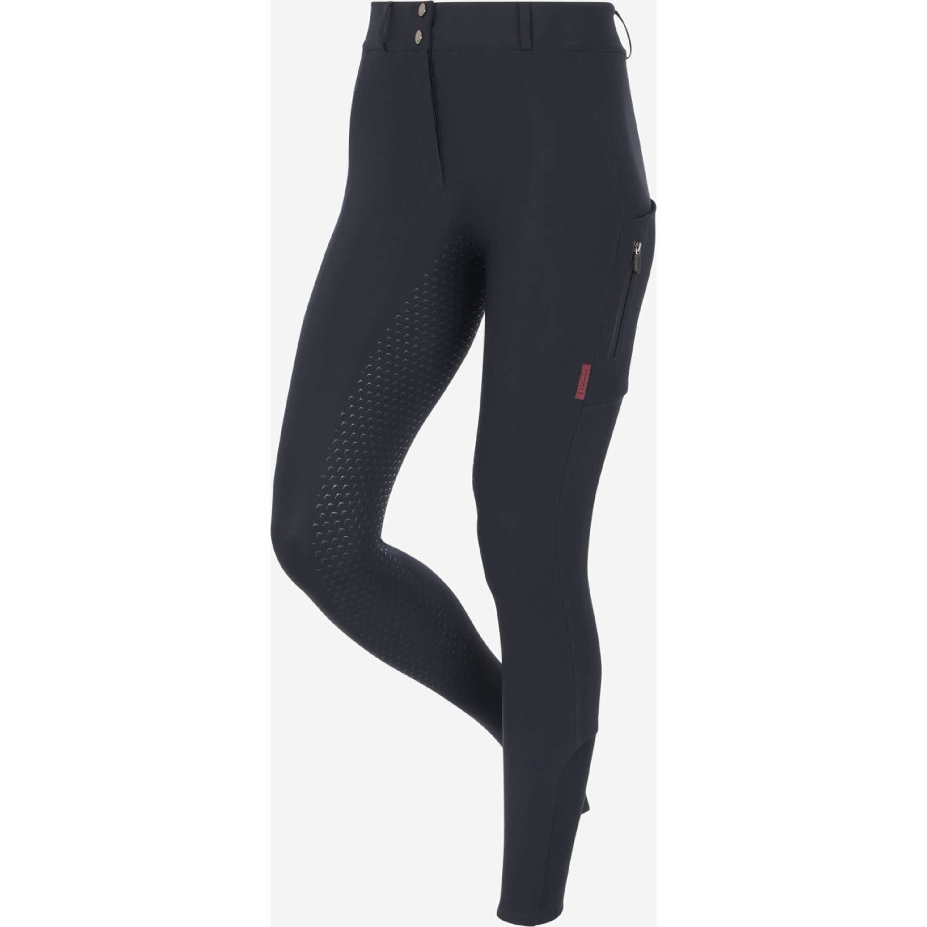 LeMieux Pantalón de Equitación Stormwear Agarre de rodilla Negro