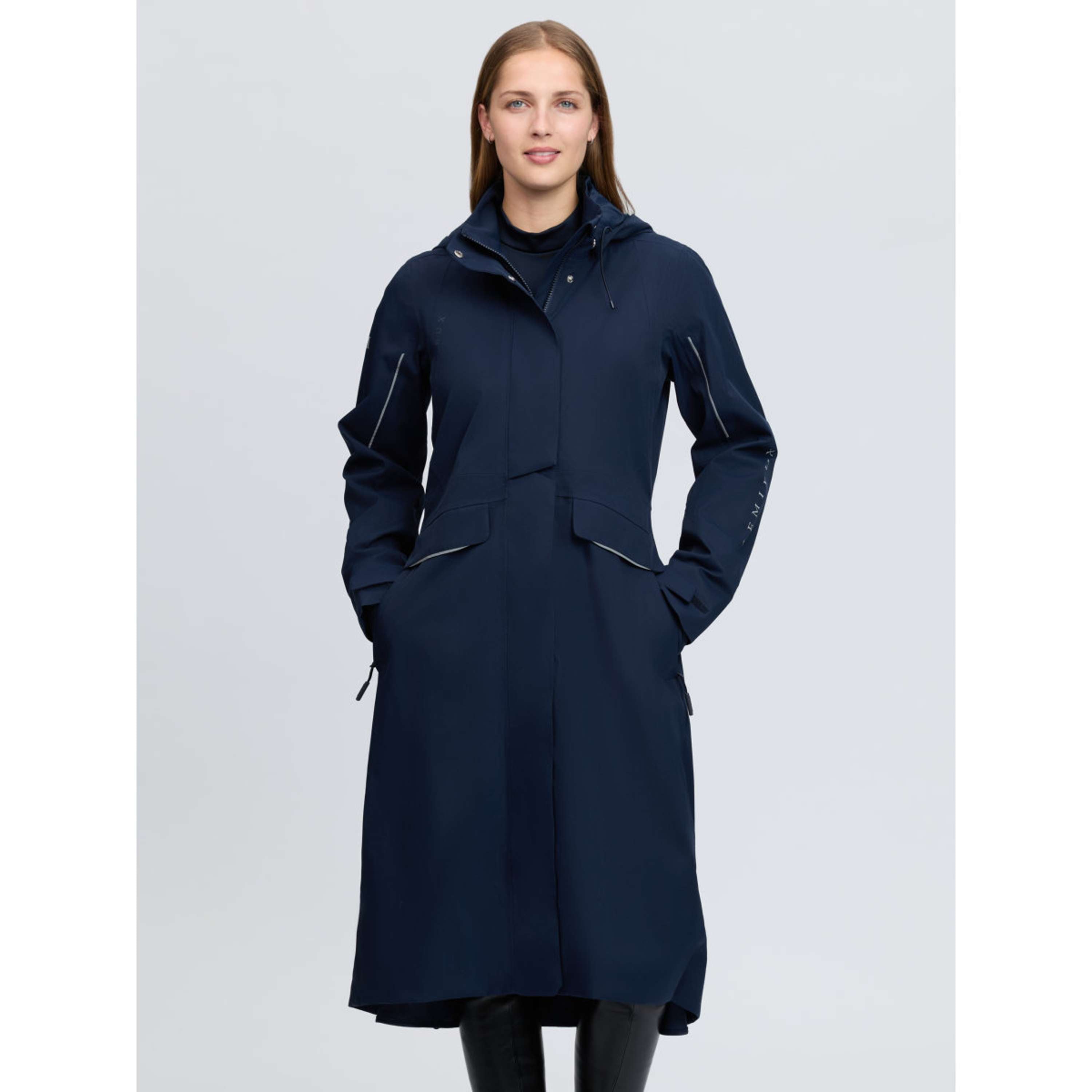 LeMieux Abrigo Largo Stormwear Performance Riding Navy