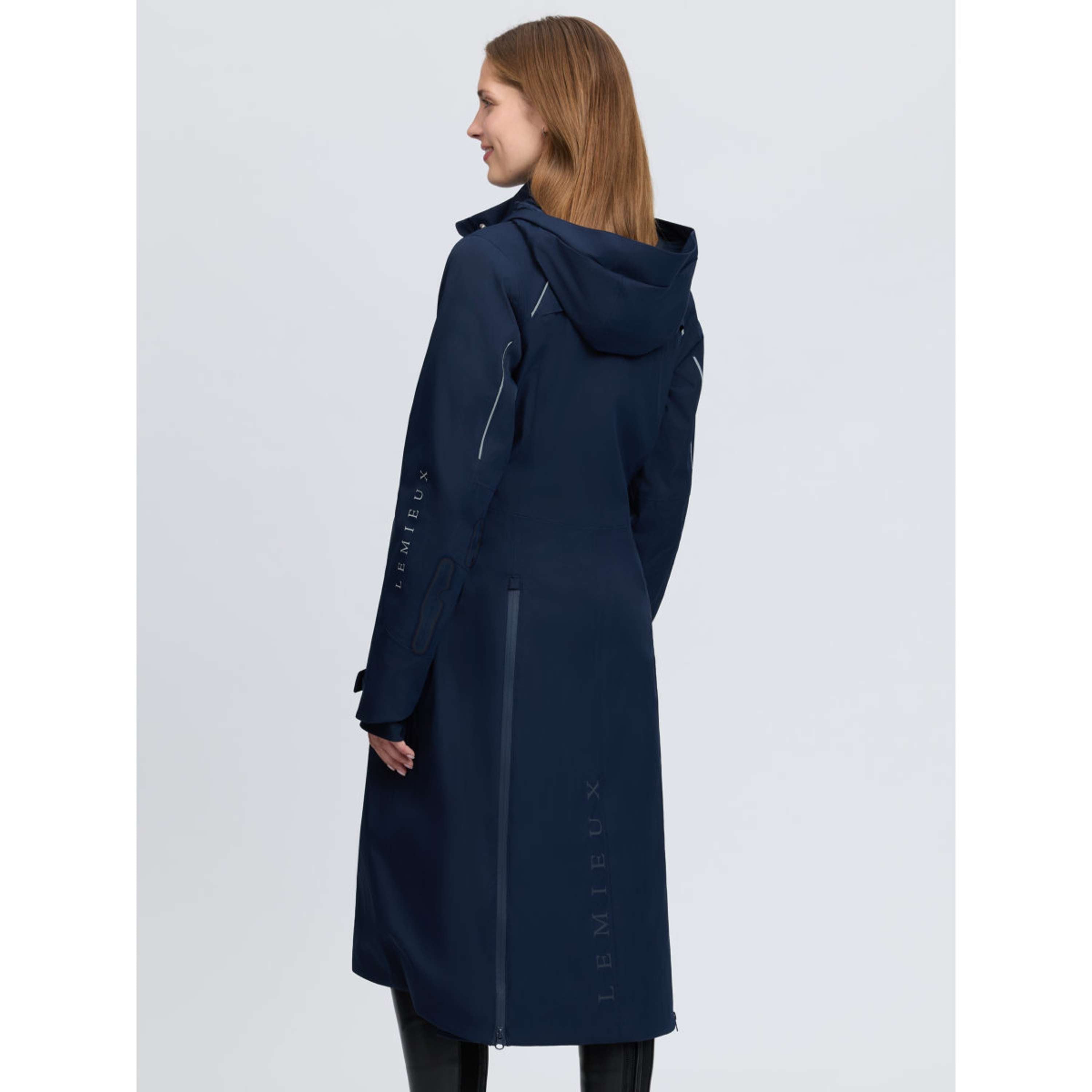 LeMieux Abrigo Largo Stormwear Performance Riding Navy