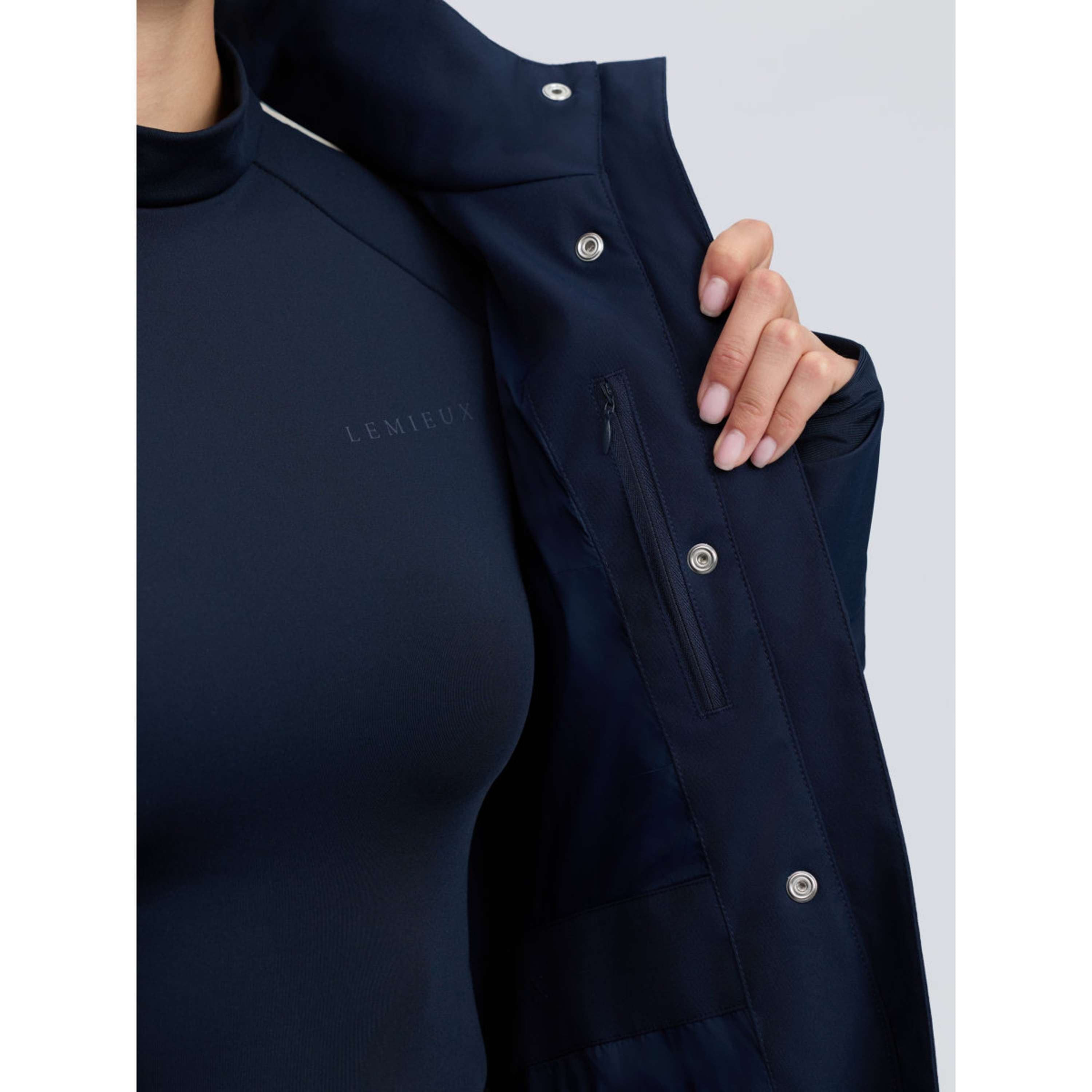 LeMieux Abrigo Largo Stormwear Performance Riding Navy
