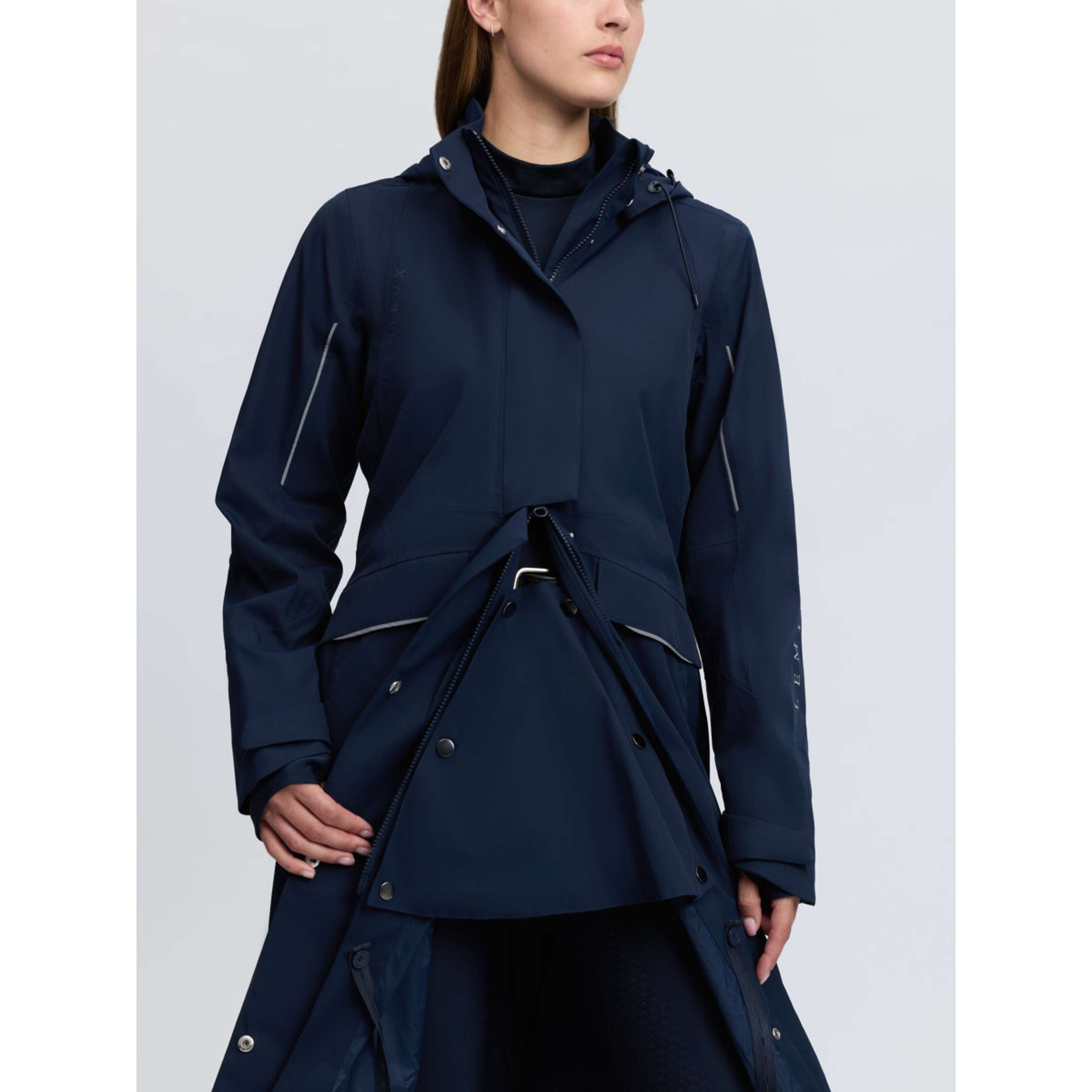 LeMieux Abrigo Largo Stormwear Performance Riding Navy