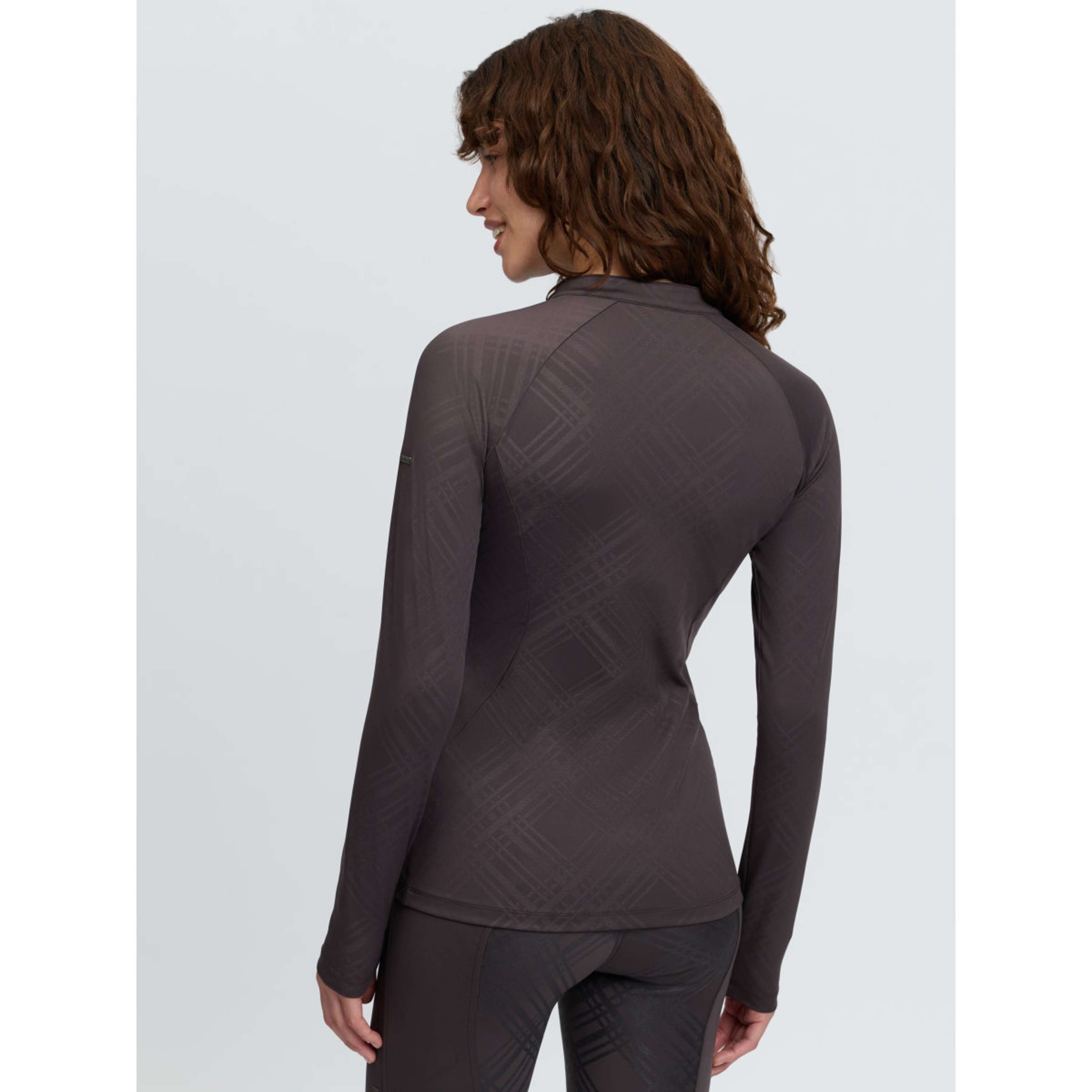 LeMieux Baselayer Heritage Check Mangas Largas Cocoa