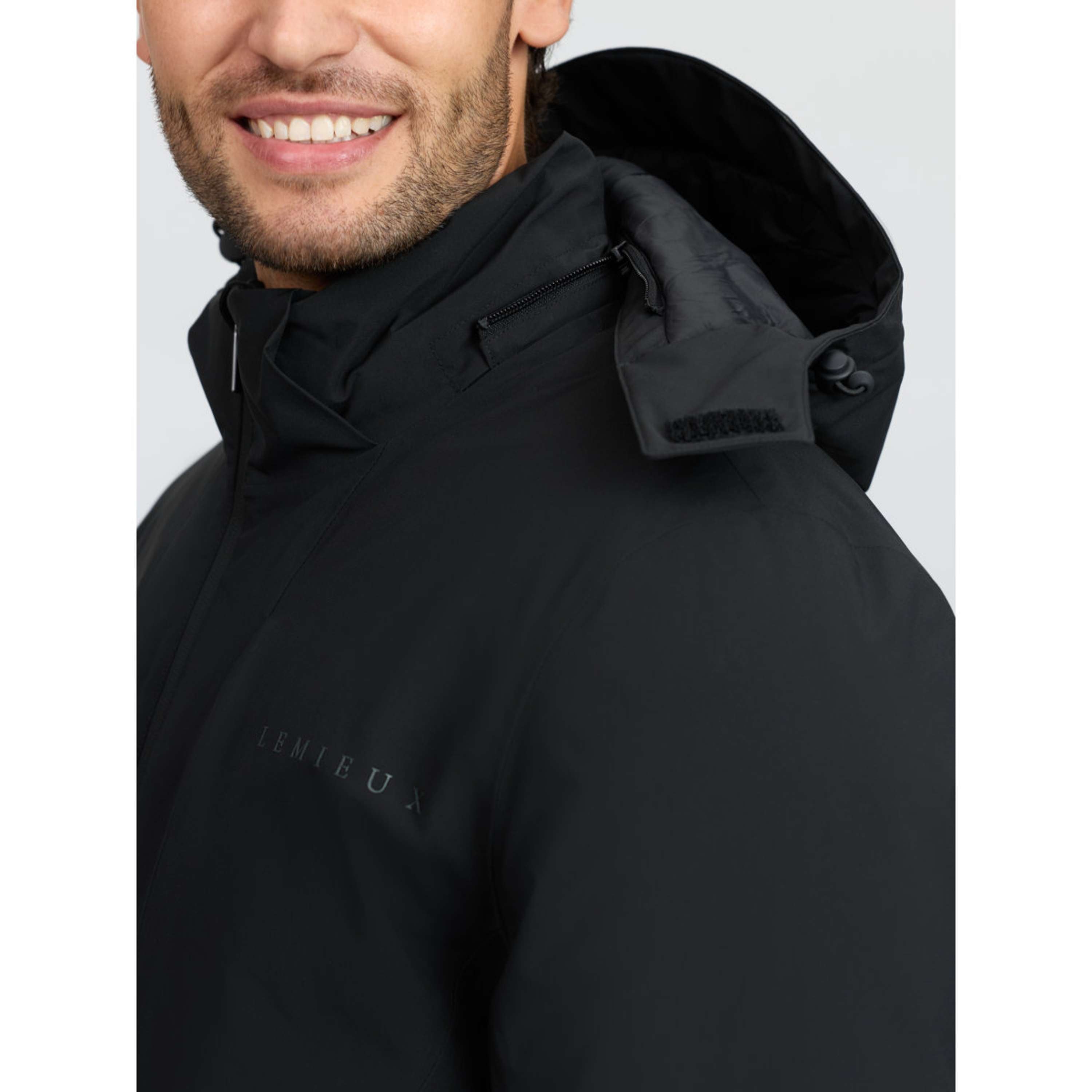 LeMieux Abrigo Largo Waterproof Training Hombres Negro