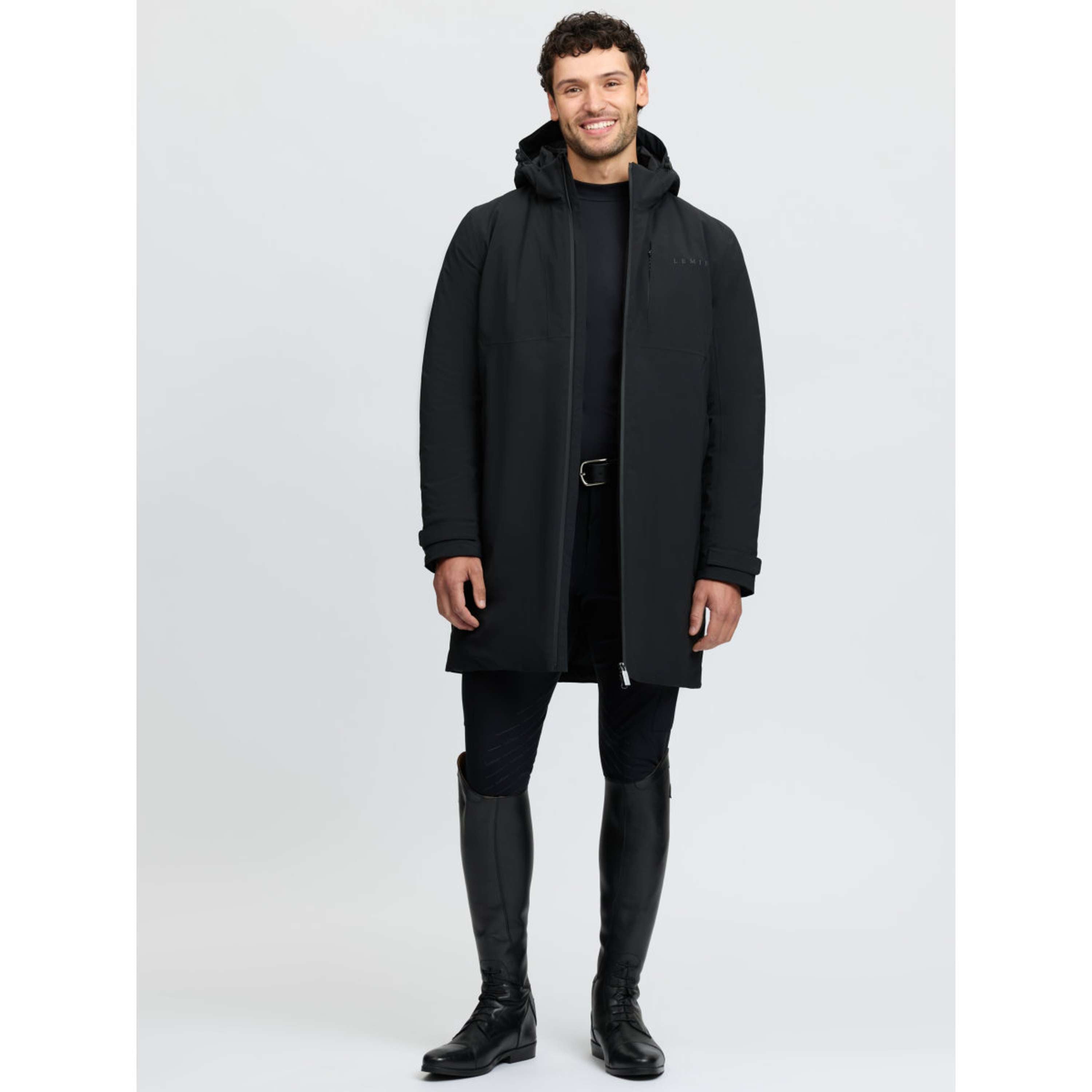 LeMieux Abrigo Largo Waterproof Training Hombres Negro