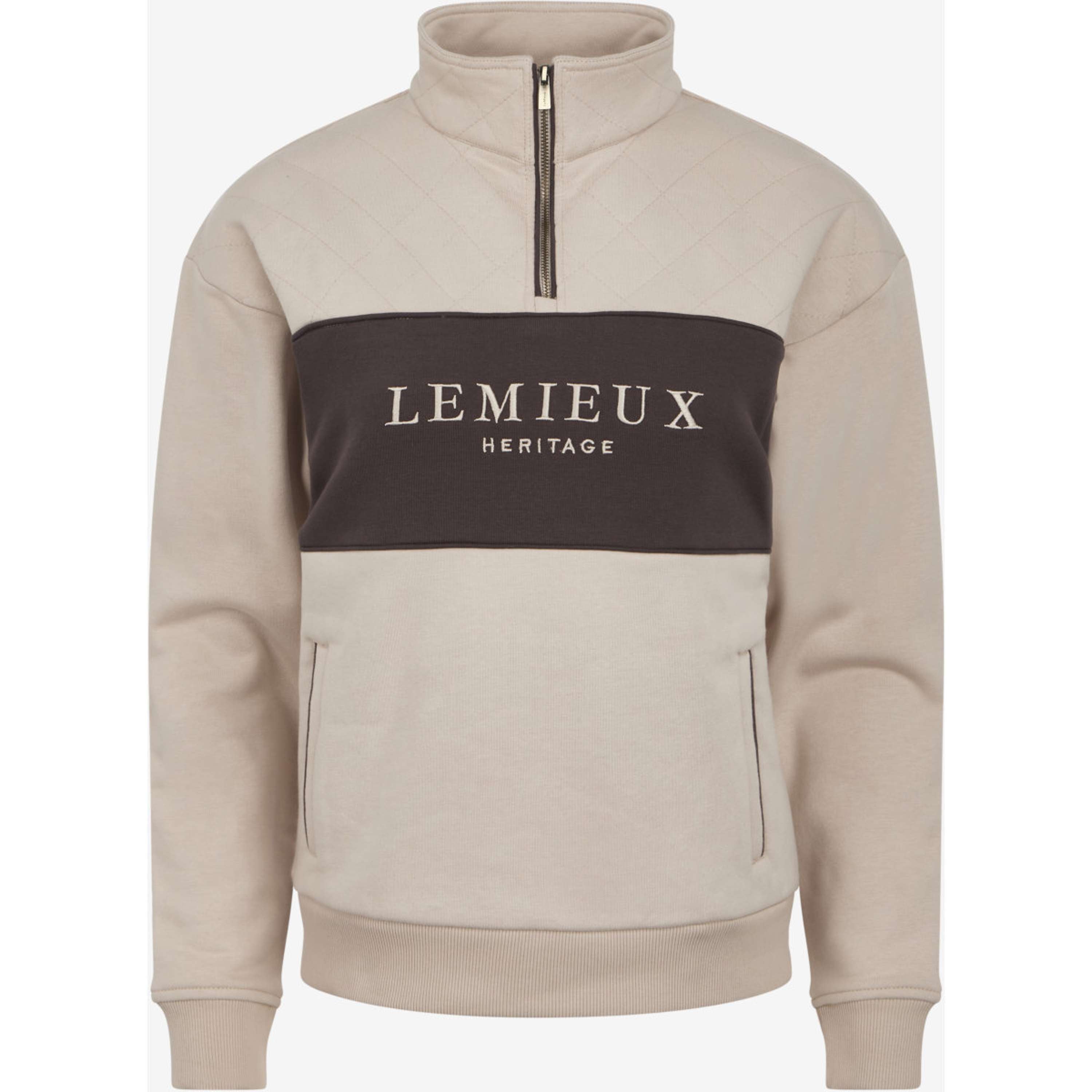 LeMieux Suéter Heritage Quarter Zip Piedra