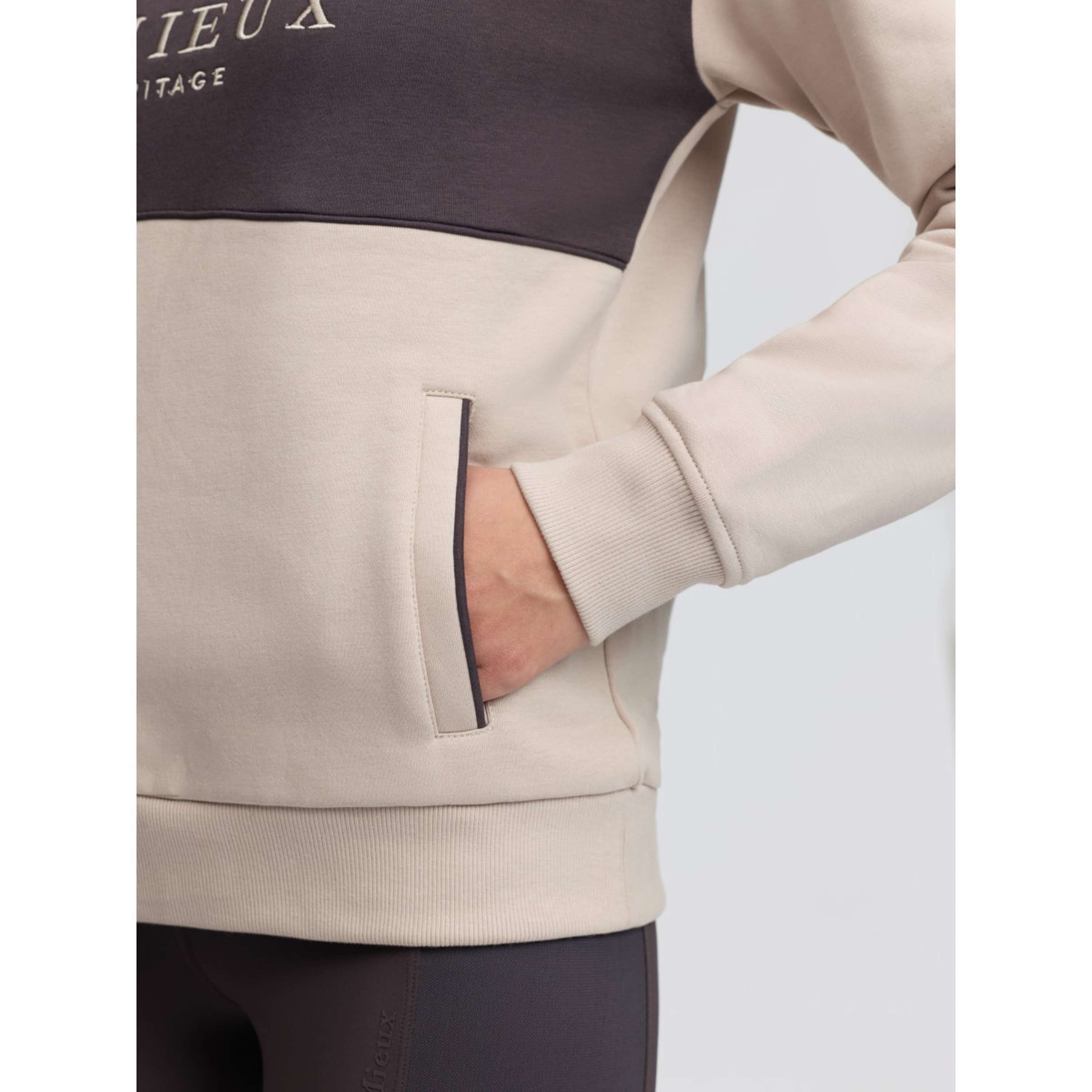LeMieux Suéter Heritage Quarter Zip Piedra