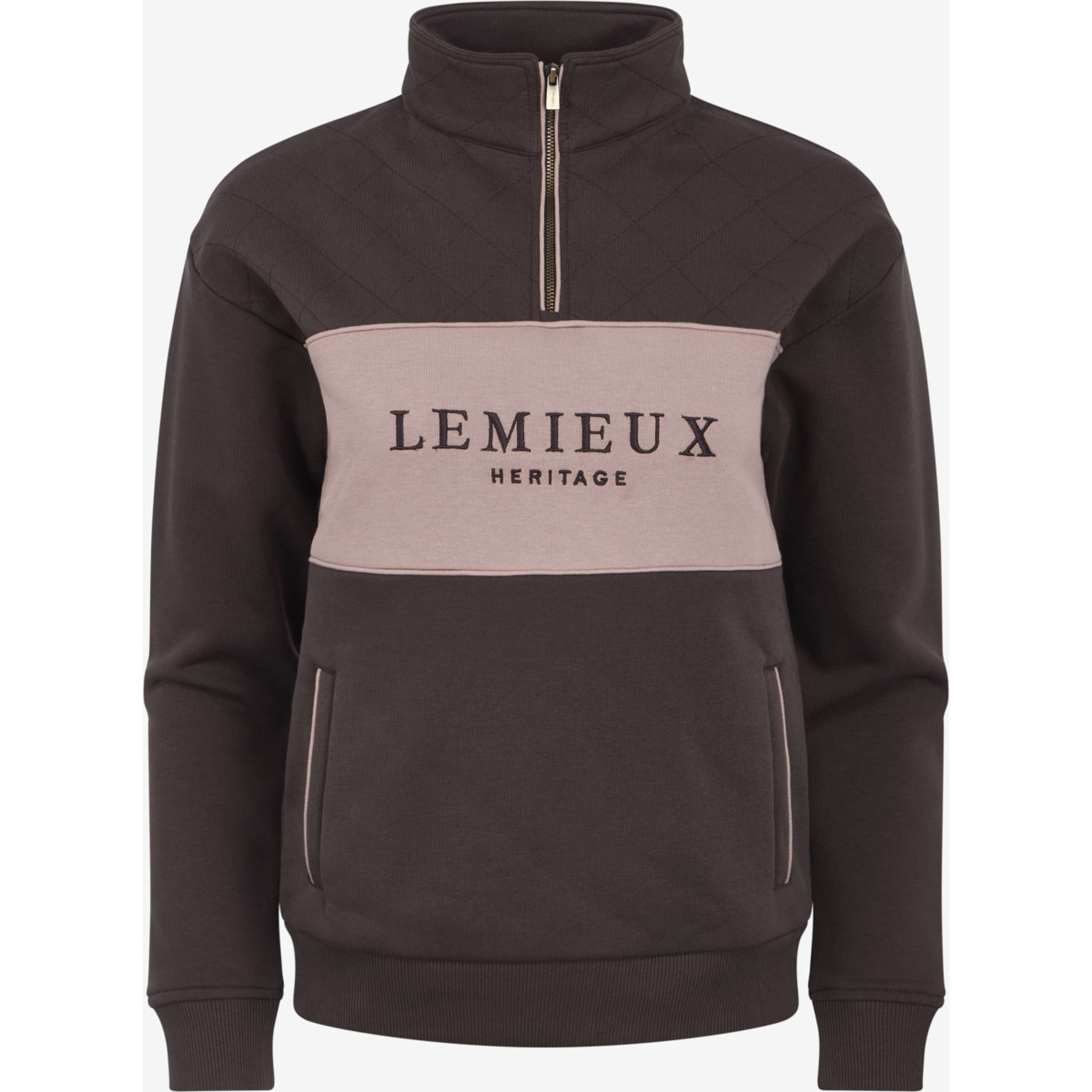 LeMieux Suéter Heritage Quarter Zip Cocoa