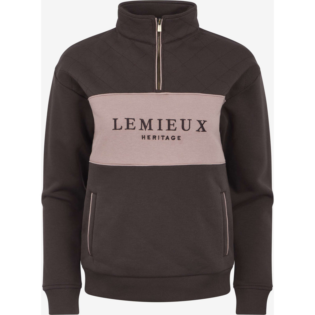LeMieux Suéter Heritage Quarter Zip Cocoa