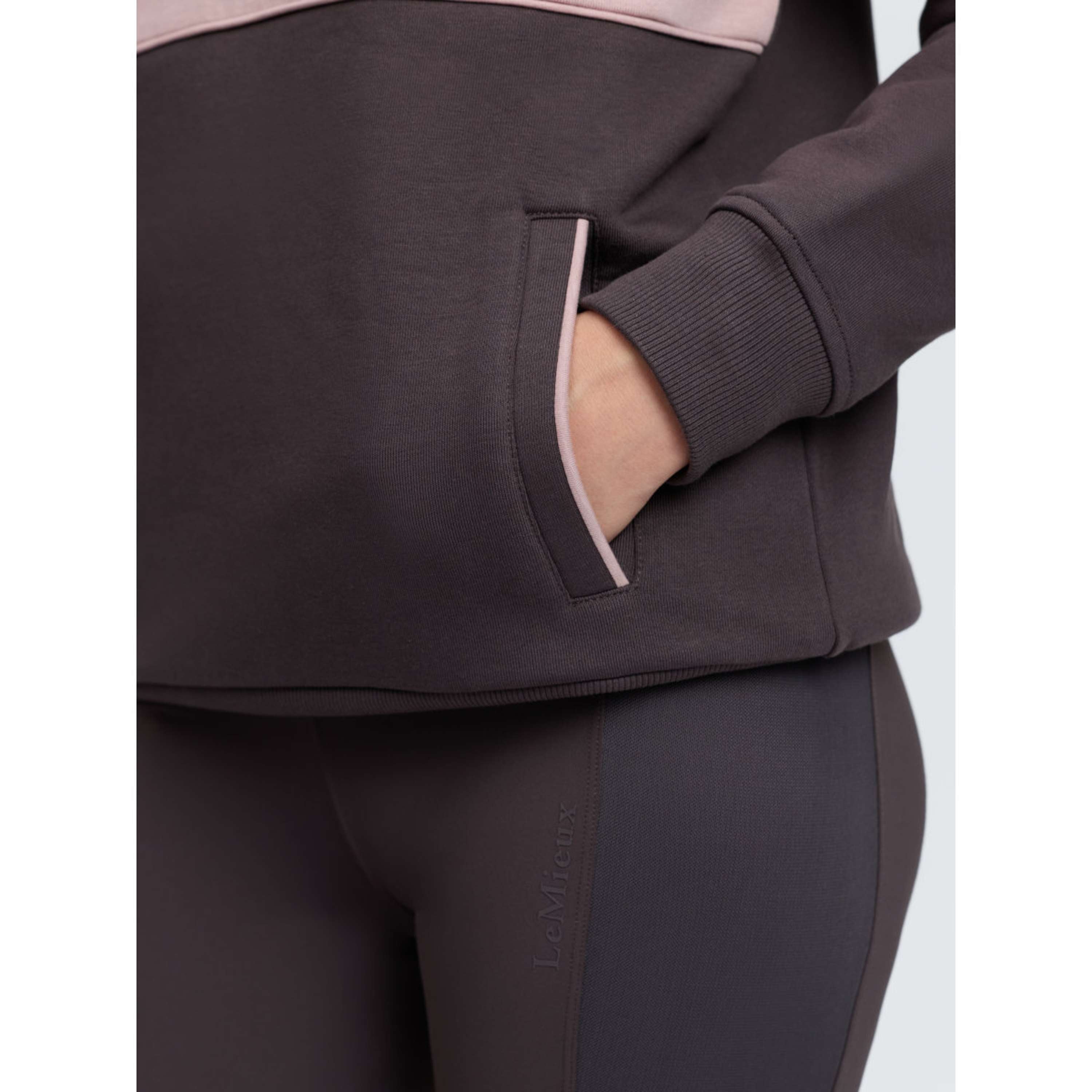 LeMieux Suéter Heritage Quarter Zip Cocoa