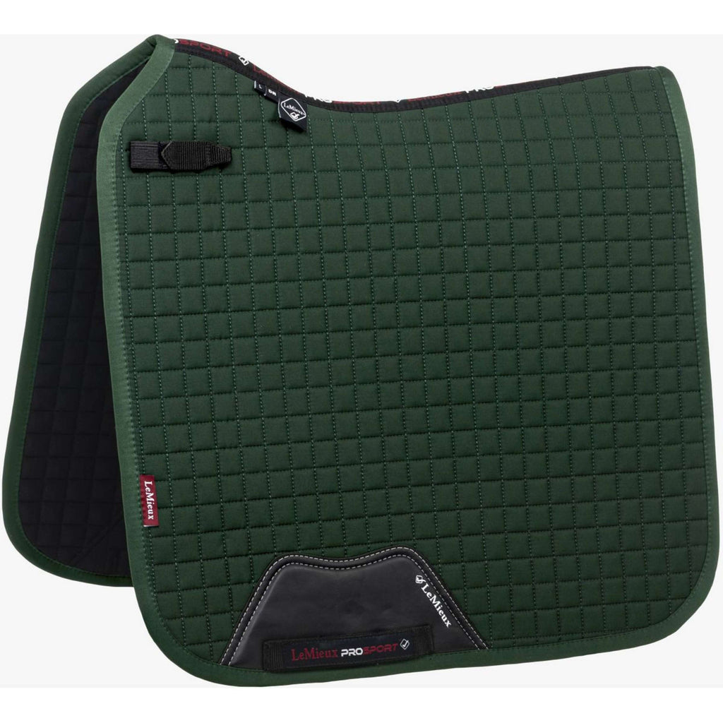 LeMieux Mantilla Prosport Plain Square D-Ring Doma Verde