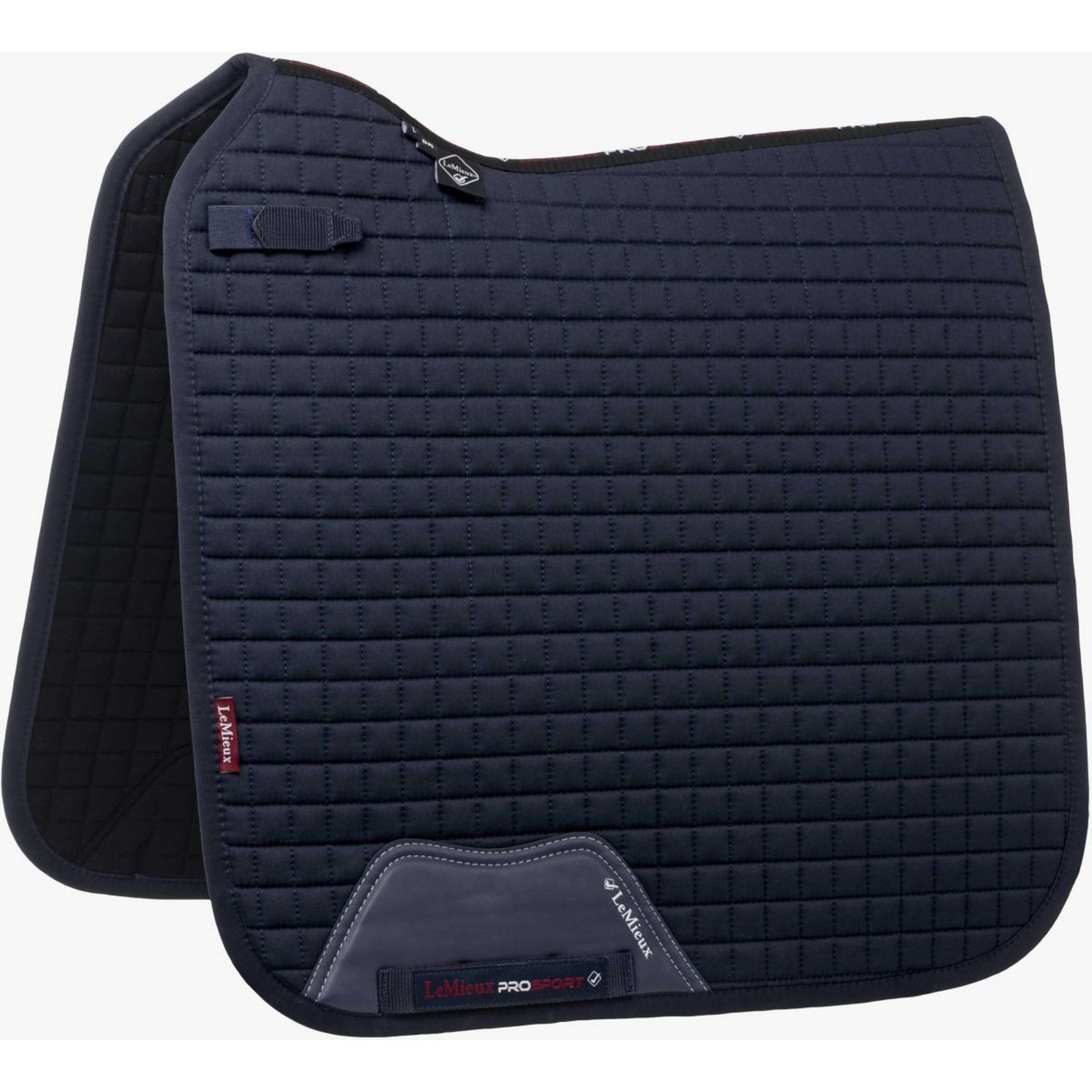 LeMieux Mantilla Prosport Anilla D en Cuadrado Liso de Doma Navy