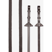 LeMieux Riendas Soft Rubber Havana/Plata