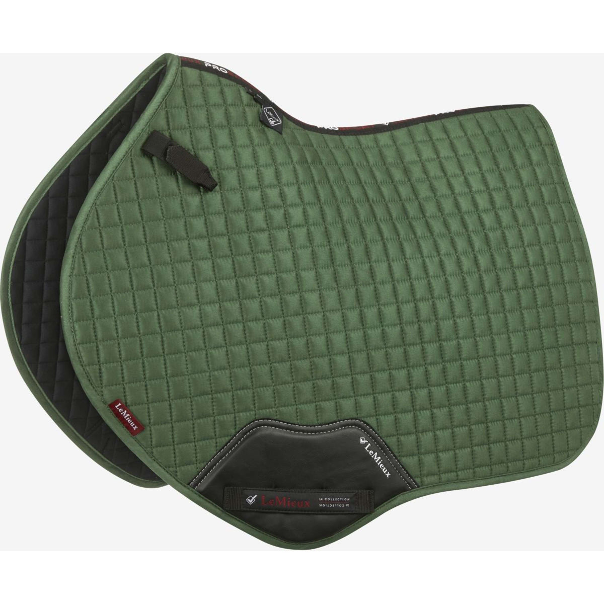 LeMieux Mantilla Suede Square Close Contact Hunter Green