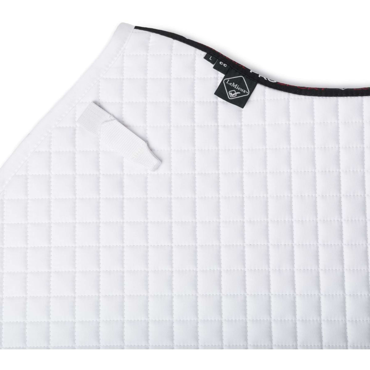 LeMieux Mantilla Cotton Half Square Close Contact Blanco