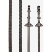 LeMieux Riendas Soft Rubber Havana/Plata