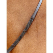 LeMieux Riendas Soft Rubber with Stoppers Havana/Brass