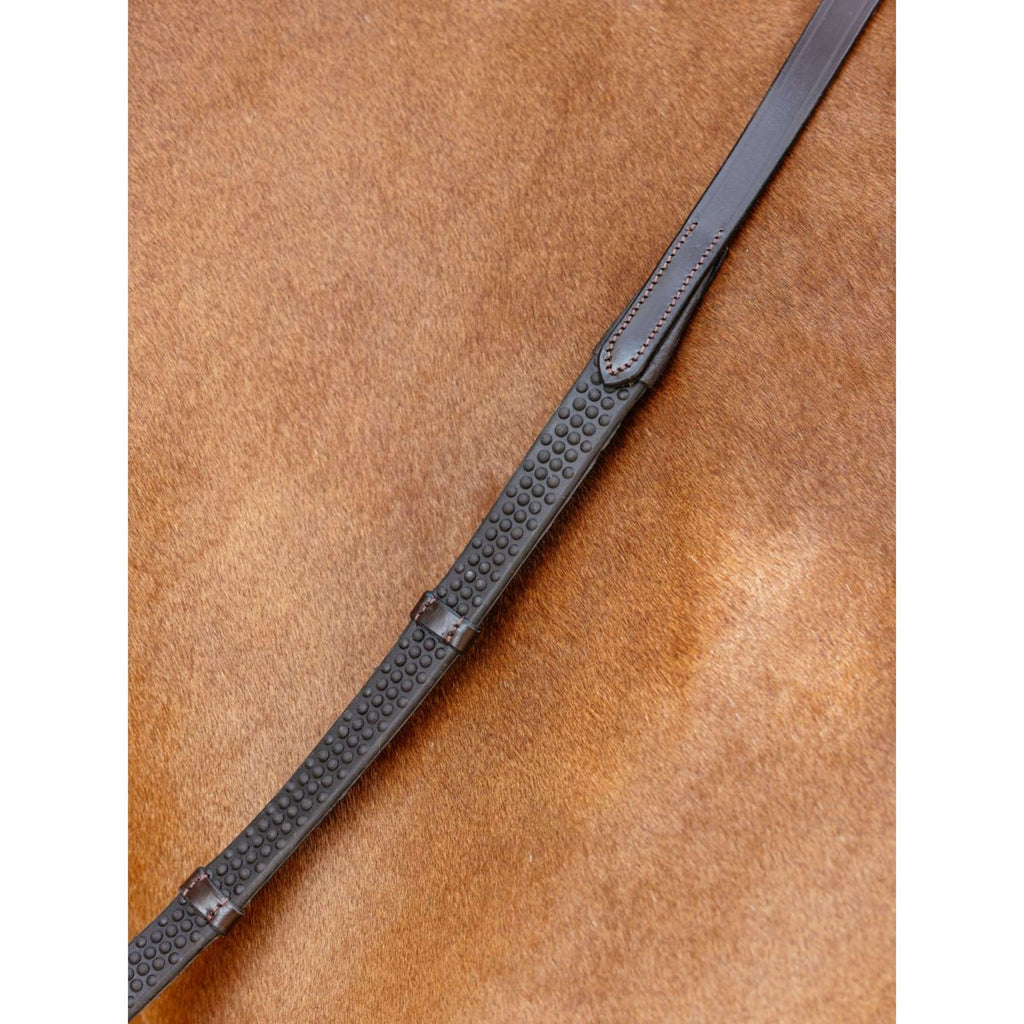 LeMieux Riendas Soft Rubber with Stoppers Havana/Plata