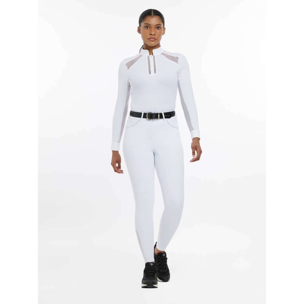 LeMieux Pantalón de Equitación Victoria Asiento de Silicona Blanco