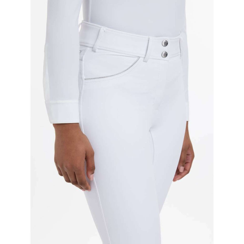 LeMieux Pantalón de Equitación Victoria Asiento de Silicona Blanco