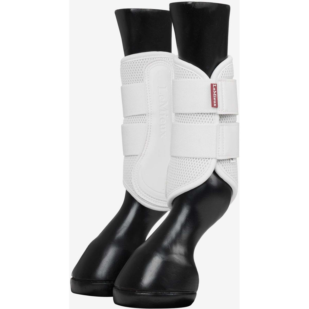 LeMieux Protectores de piernas Mesh Brushing New Blanco