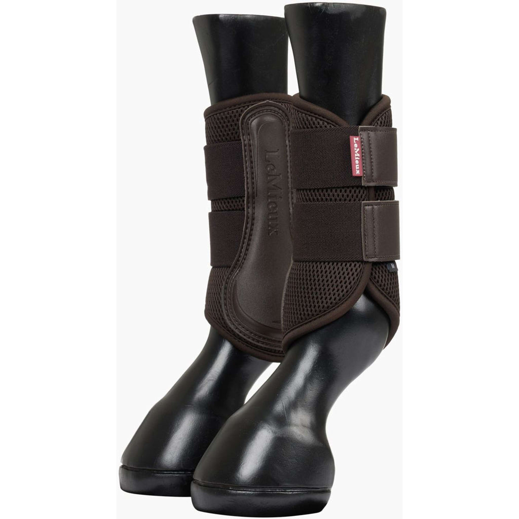 LeMieux Protectores de piernas Mesh Brushing New Marron