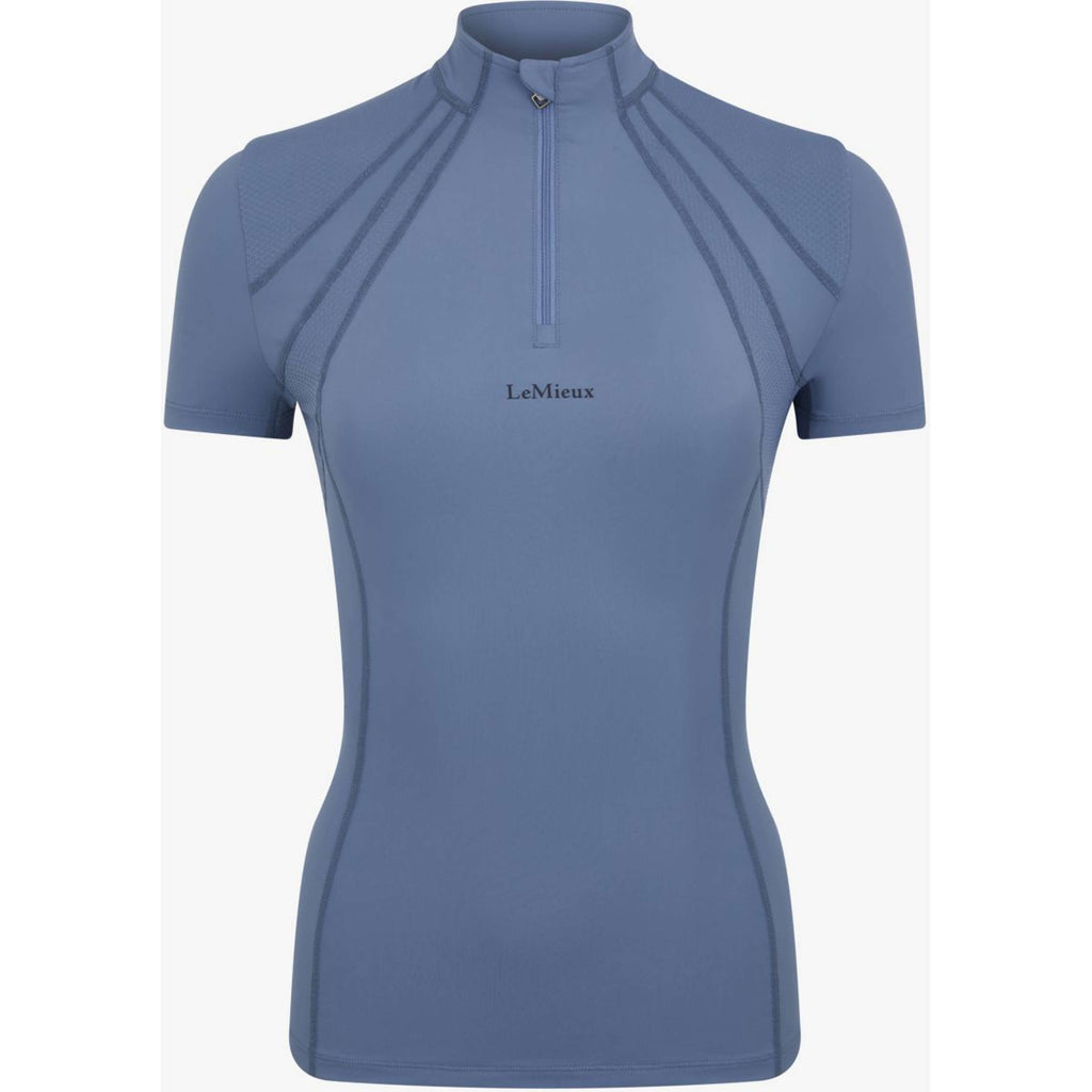 LeMieux Baselayer Mia Mesh Mangas Cortas Azul hielo