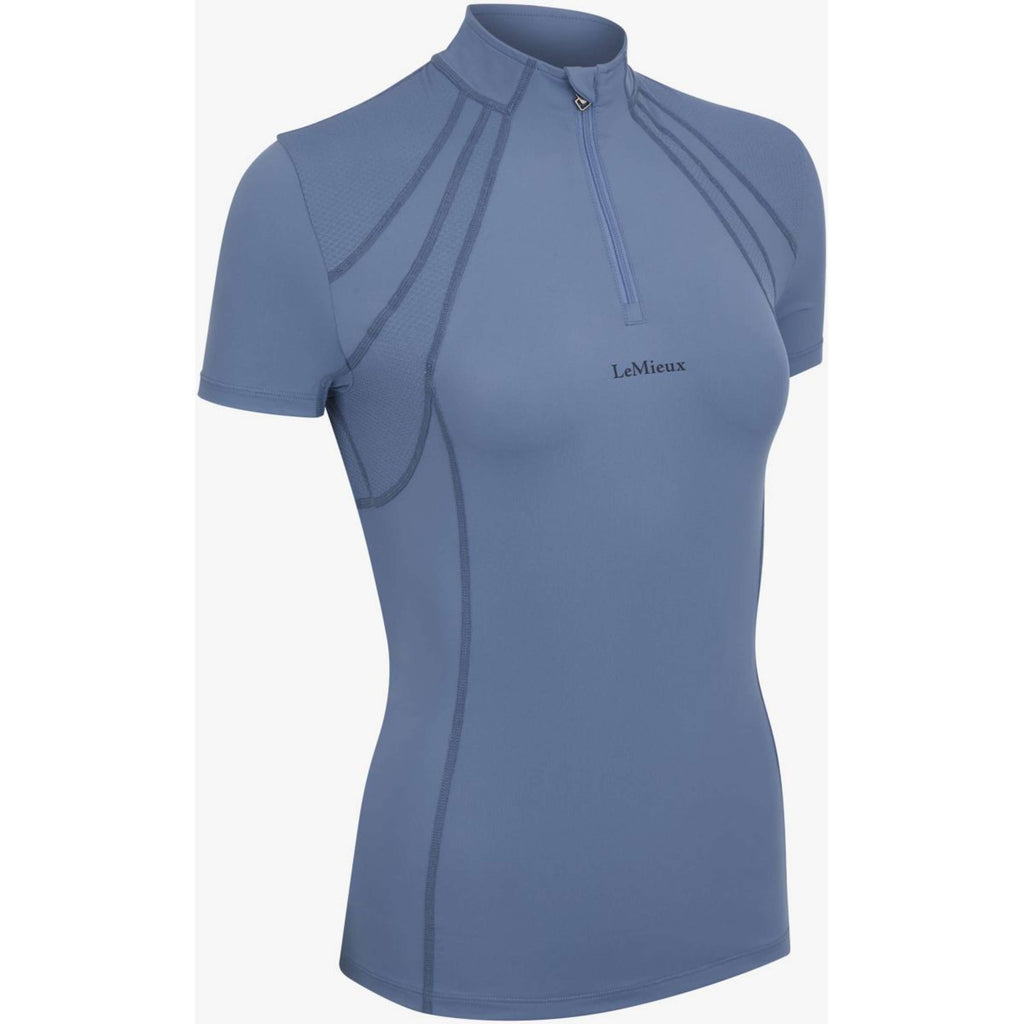 LeMieux Baselayer Mia Mesh Mangas Cortas Azul hielo