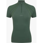 LeMieux Baselayer Mia Mesh Mangas Cortas Verde cazador