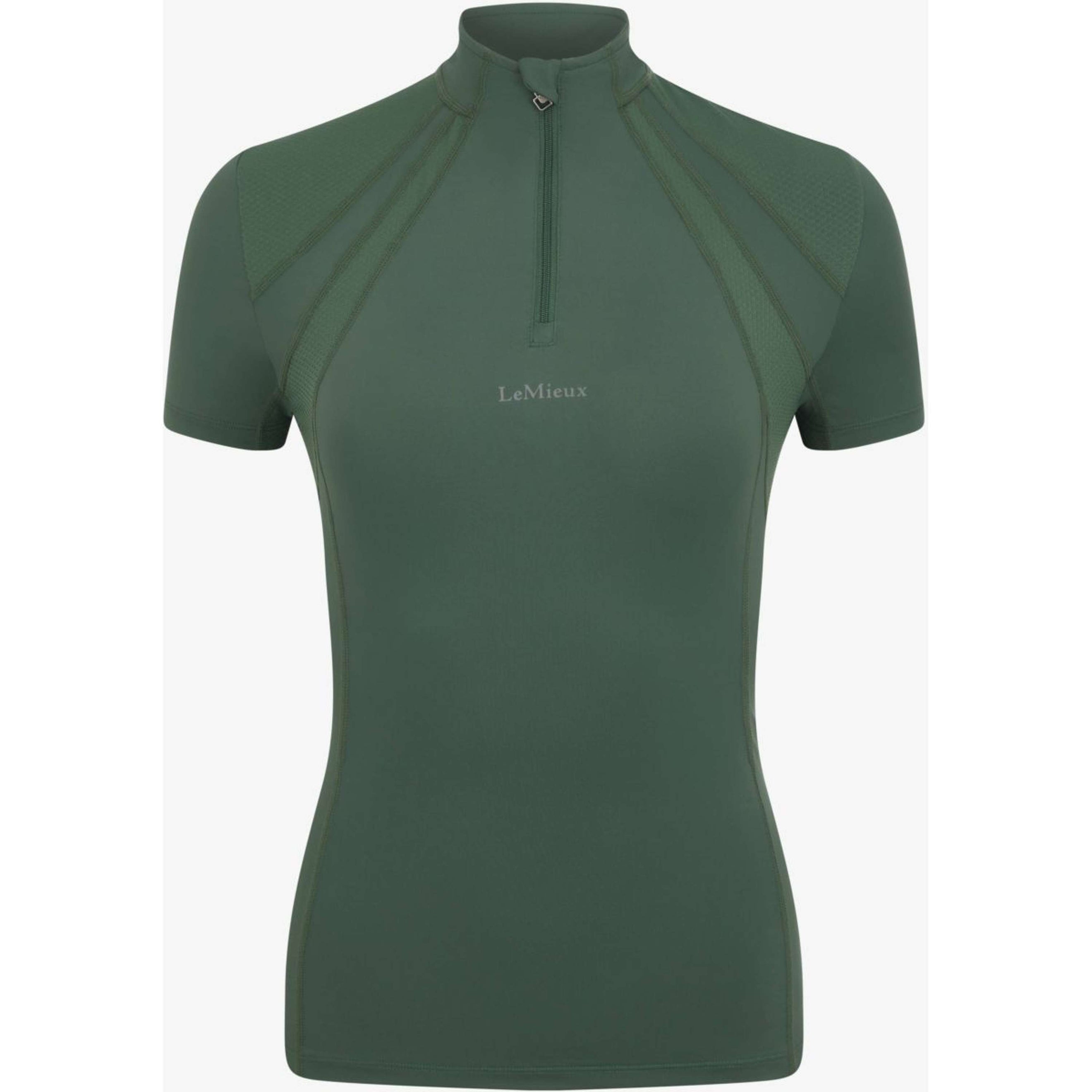 LeMieux Baselayer Mia Mesh Mangas Cortas Verde cazador