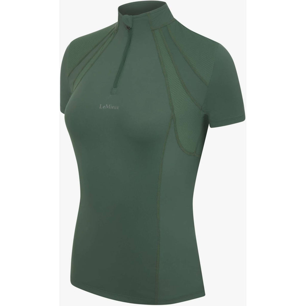LeMieux Baselayer Mia Mesh Mangas Cortas Verde cazador