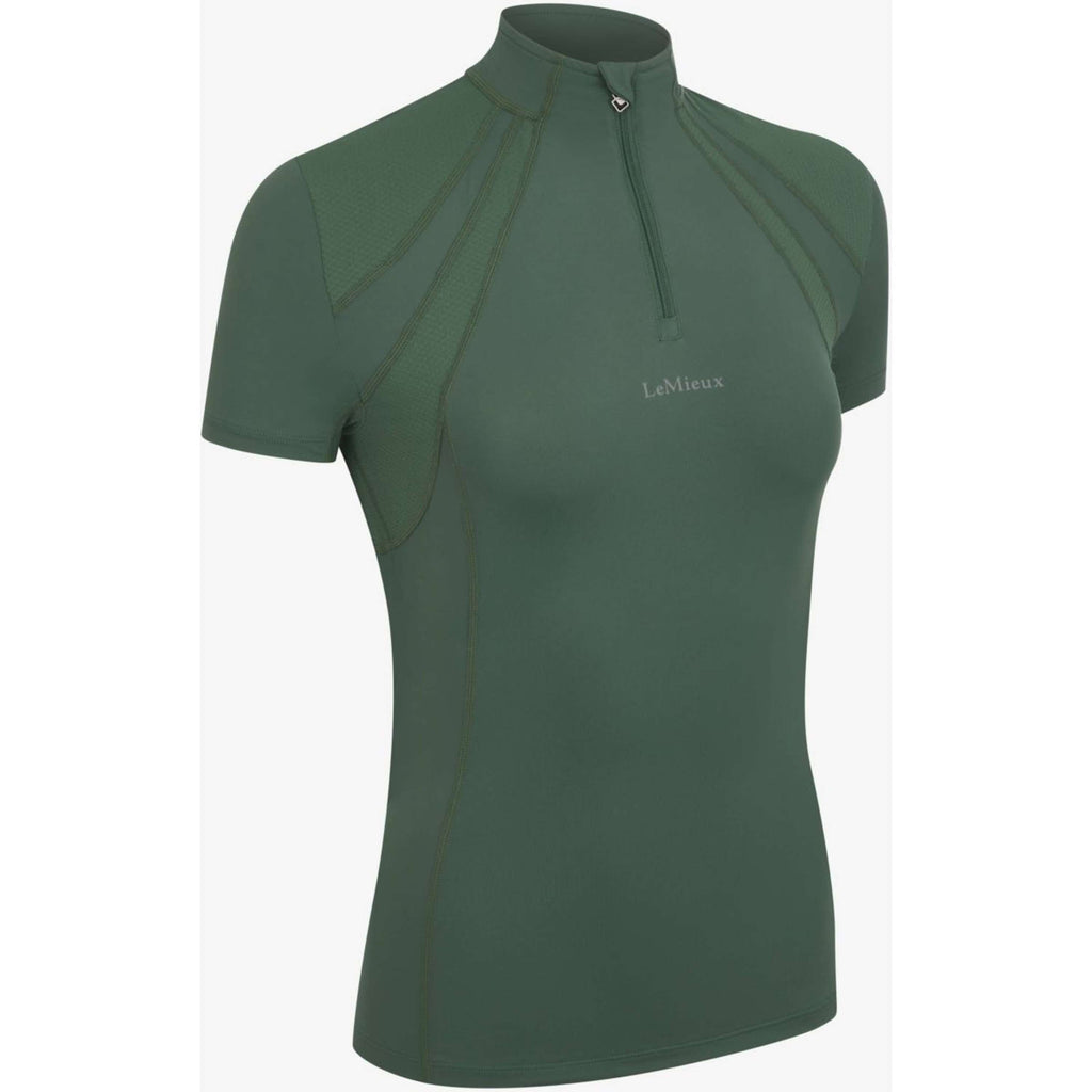 LeMieux Baselayer Mia Mesh Mangas Cortas Verde cazador