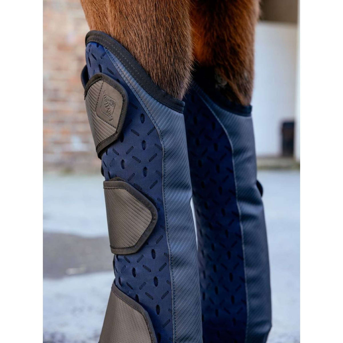 LeMieux Protectores de transporte Kudos 3D Mesh Navy