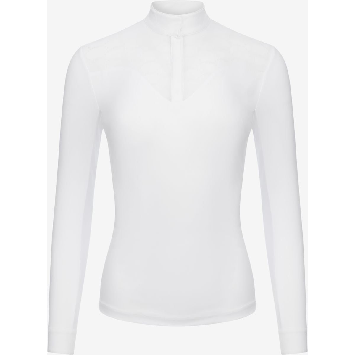 LeMieux Camiseta de Competición Emily Mangas Largas Blanco