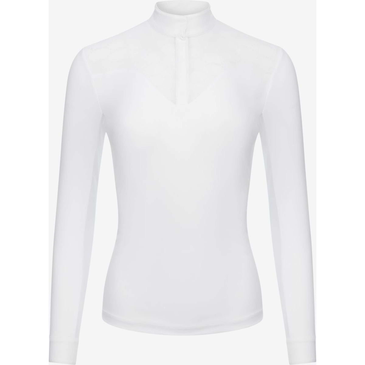 LeMieux Camiseta de Competición Emily Mangas Largas Blanco