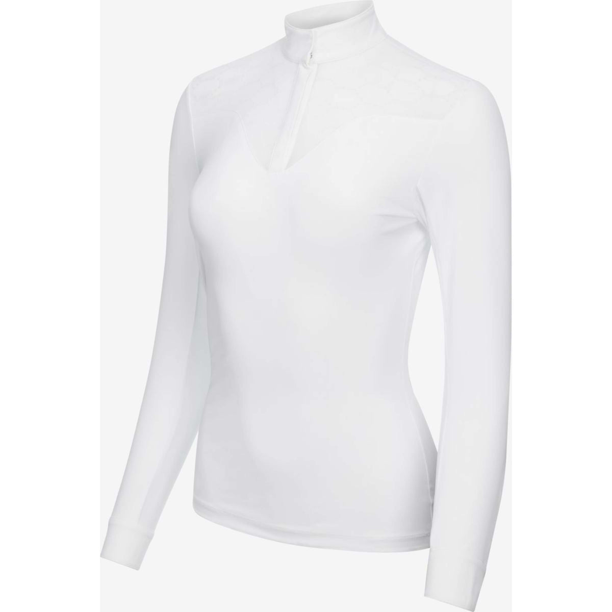 LeMieux Camiseta de Competición Emily Mangas Largas Blanco